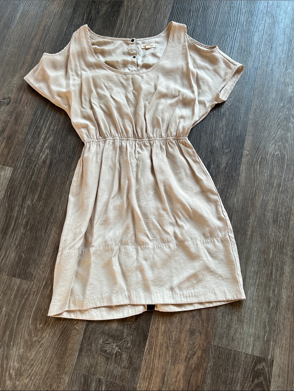 Silence + Noise Cream Sleeveless Scoop Neck Dress Size XS